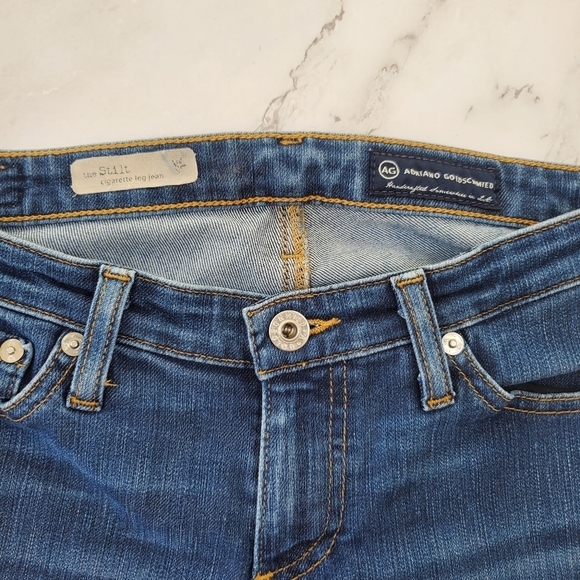 Adriano Goldschmied The Stilt Cigarette Leg Jeans Medium Wash Denim 27 - Picture 5 of 12